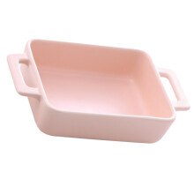 Baking Tray With Double Ear Design Oven Safe Stoneware Pan For Cheese Bread Rice Casserole Home Restaurant Use