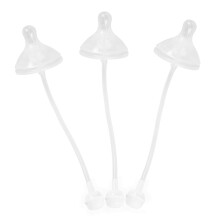 3pcs Silicone Weighted Straw Nipples for Baby Sippy Cup, Soft Spill‑Resistant Replacement Set