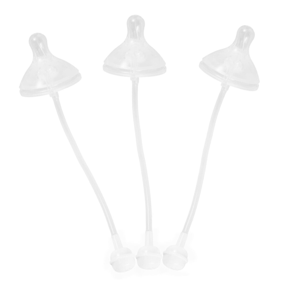 3pcs Silicone Weighted Straw Nipples for Baby Sippy Cup, Soft Spill‑Resistant Replacement Set