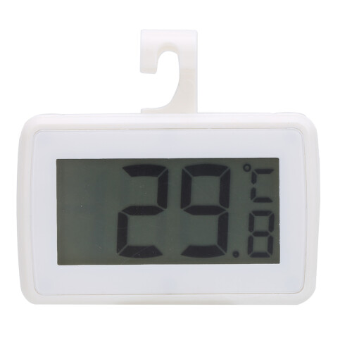 Fridge Alarm ThermometerCF Conversion Magnetic Back Waterproof Freezer Thermometer Mini Design Digital Refrigerator Thermometer Adjustable 2