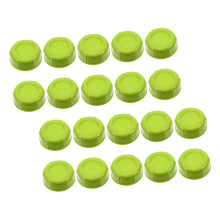 20pcs Leakproof Travel Bottle Caps for Breast Milk Storage, Reusable ScrewOn Lids