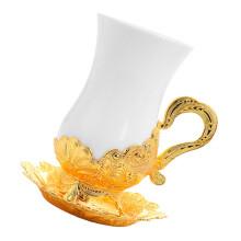 Ceramic Coffee Mug and Saucer Set Bone China Tea Cup for Home Office Drinkware