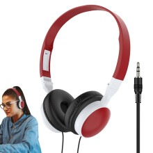 Gaming Headset Wired OverEar Headphones with Mic for PC Laptop Tablet  Wine Red