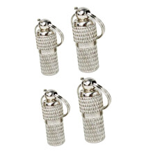 4Pcs AntiLost Pet ID Tags for Dogs and Cats with Durable Engraved Metal Charms and Collar Rings