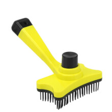 Yellow Pets Brush: Tangle & Loose Hair Remover for Cats & Dogs