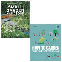 RHS How To Garden When You're New To Gardening & RHS Small Garden Handbook By Andrew Wilson 2 Books Set