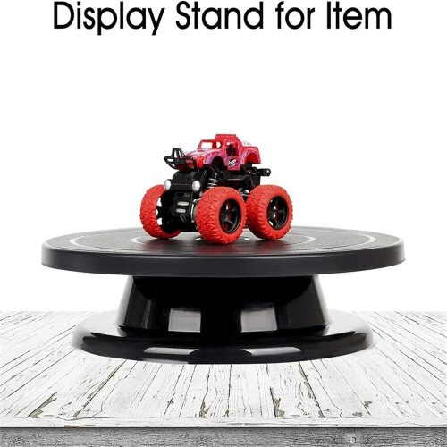 Rotating Cake Turntable 11 Inch Plastic Stand for Icing, Pastry and Cupcake Decorating White 2