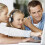 Wired OverEar Computer Headset with Noise Cancelling Mic, Foldable Headphones for PC, Mobile, Tablet, White 2