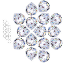 Crystal Suncatcher Crystal Ball Prisms Sun Catcher, Rainbow Maker, Hanging Crystals, Prisms for Windows, for Feng Shui, as a Gift (30 mm, 15 pieces)