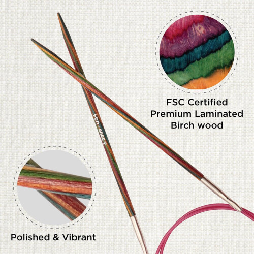 KnitPro Symfonie Fixed Circular Needles 16" (40cm) | 3.50mm 1