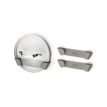 Joseph Joseph Duo - Set of 3 Pot and Pan Lid Holders, Self Adhesive Wall Mount Storage Organiser, Suitable for Lids Up to 24 cm, 3M VHB Tape Included