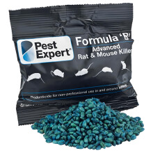 Pest Expert Formula 'B+' Advanced Rat Poison Grain Bait 1kg (10 x 100g) - Fast Acting Rodent Killer, Single Feed Max Strength Rat Poisoning, Brodifac