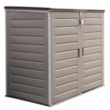 Olsen & Smith 1170L Extra Large XL Outdoor Garden Storage Box with Padlock - Huge Capacity Plastic Shed Wheelie Bin Box Cabinet Cupboard - Ideal for