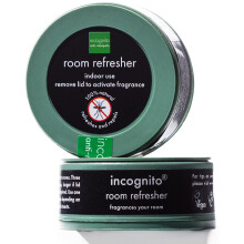 Incognito Room Refresher 40g - Protects for Up to 6 Weeks - Natural, DEET Free Formula - Mosquito Insect Repellent, Fresh Citrus Fragrance & Purifyin