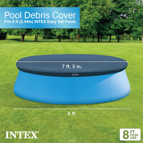 Intex Intex 8-Ft Easy Set Pool Cover, blue (128020) 1