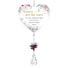 Sister Gifts, Crystal Suncatcher, Sister Birthday Gifts, For Sister Christmas Graduation, Valentine's Day, New Year, Anniversaries, Thanksgiving Gift