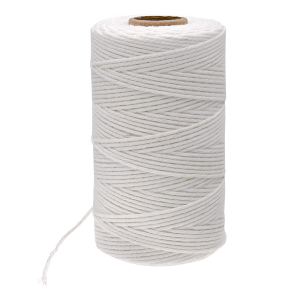G2plus White Cotton String Twine, 100M Gift Wrapping Bakers String, 2Mm Handicrafts Decorative Cord Twine For Diy Gift Decorations 71379562