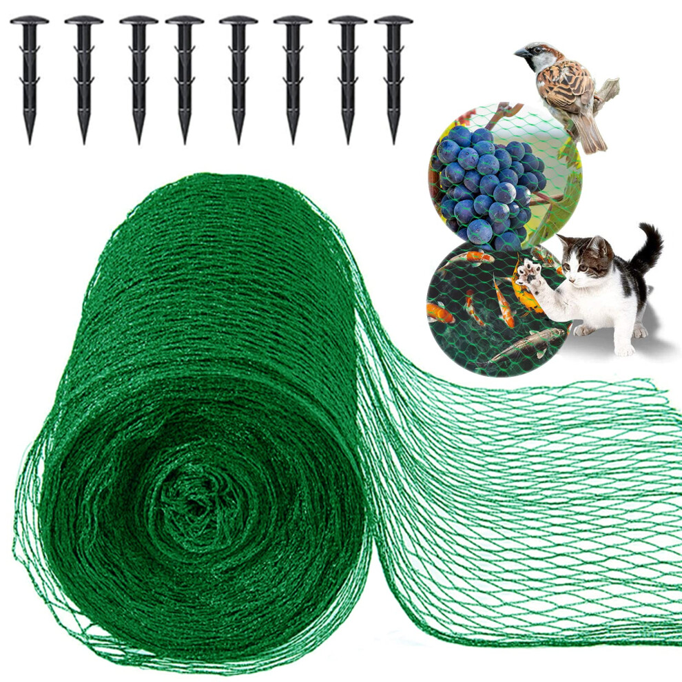 Maiyaduo Garden Netting For Plants Fruit Veg Patch Grass Seeds, Anti Bird Netting Kit With Plastic Ground Pegs, Pond Netting Cover, Plant Netting Pro
