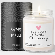 Mummy Birthday Gifts - Luxury Soy Wax Candle - Vanilla, Jasmine, Sugared Almond - Makester