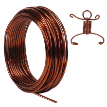 9 Gauge 3mm Aluminum Craft Wire, 50 Feet Bendable Metal Wire for Bonsai Training, Sculpting, Bike Modelling Skeleton Crafting Floral Making, Jewelry