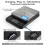BOMATA Large Kitchen Scale with 0.1g High Precision, Capacity 5kg, Bakery Scale with% Percentage Function, USB Rechargeable, Full-View Angle LCD with 2