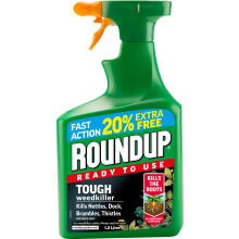 1.2L Round Up Tough Weedkiller Kills Nettles, Dock, Brambles, Thistles, Weeds Down to the Roots