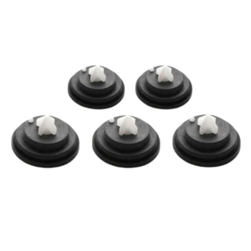 5 X Inlet Float Valve Diaphragm Washer - Spare Rubber Ball Valve Washers - Replacement Diaphragm Washer - Fits For All Siamp Inlet Valves Black 96383964