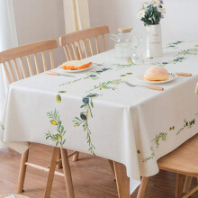 Plenmor Table Cloth Wipe Clean Wipeable PVC Tablecloth Waterproof Wipe Clean Plastic Vinyl Table Cover Protector Rectangular for Outdoor Picnic Party