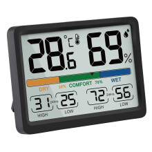 Humidity and Temperature Monitor - AIMILAR Digital Indoor Thermometer with High Low History,  /  Selectable, Easy to Use, Calibrate-able, Magnetic