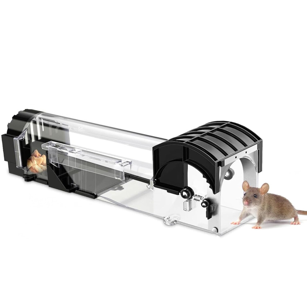 Sujibhi Humane Mouse Traps Indoors Live Mice Traps For Catch Alive Reusable Rodent Mouse Trap No Touch Release For Home Commercial Residential Outdoor