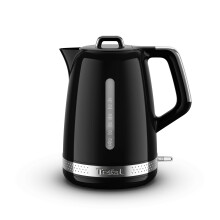 Tefal Black Collection Electric Kettle, 1.7L, Fast Boil, Cordless Kettle with Dual Water Level Windows, 3000W, Removable Anti-Scale Filter, Precise P