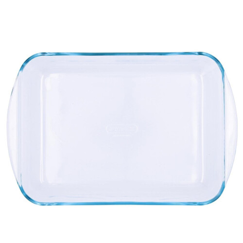 Pyrex Pyrex Rectangular Glass Roasting Dish, Clear, Size: 35 x 23 cm, Glass Rectangular Roaster, Oven Baking Dish, Highly Thermal Resistant: Oven, Microwav 1