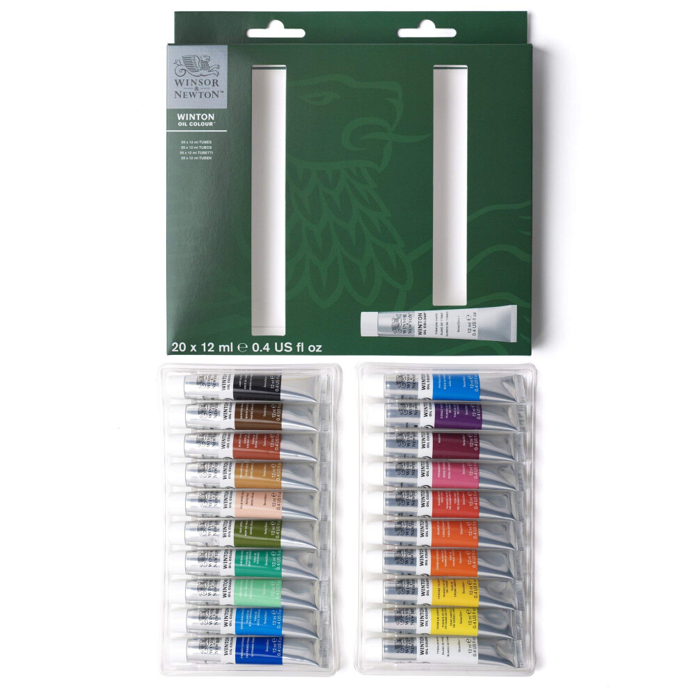 Winsor & Newton Winton Oil Paint, Set Of 20 X 12Ml Tubes 36644186