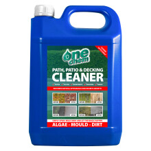 One Chem - 5L Heavy Duty Patio Cleaner - Path Cleaner Concentrate - Mould Remover, Lichen Remover, Algae Remover - Pressure Washer Detergent - Lichen