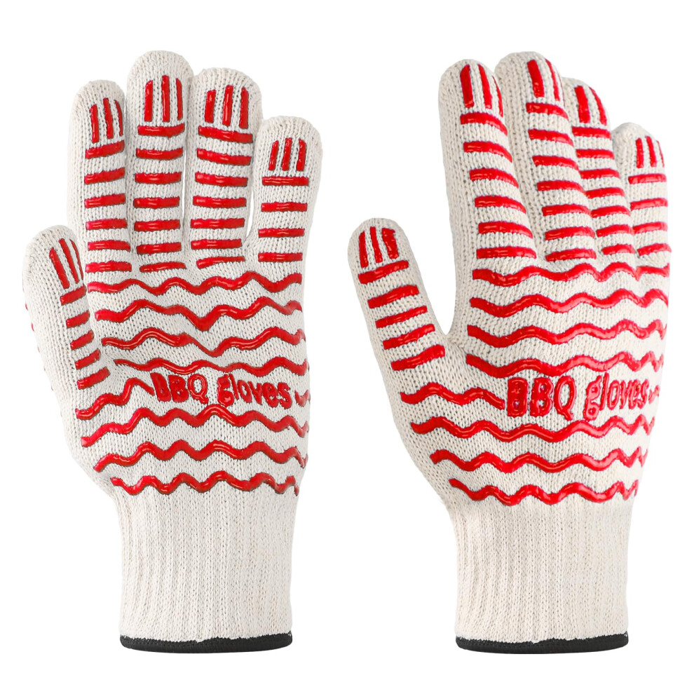 Oven Glove, 932F Extreme Heat Resistant Gloves, Non Slip Gloves With Fingers, Used For Kitchen Pot Racks, Ovens, And Outdoor Barbecue Cooking Hot Su 84219510