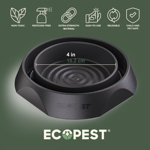 EcoPest Bed Bug Interceptors – 4 Pack | Bed Bug Blocker (Pro) Interceptor Traps (Black) 2