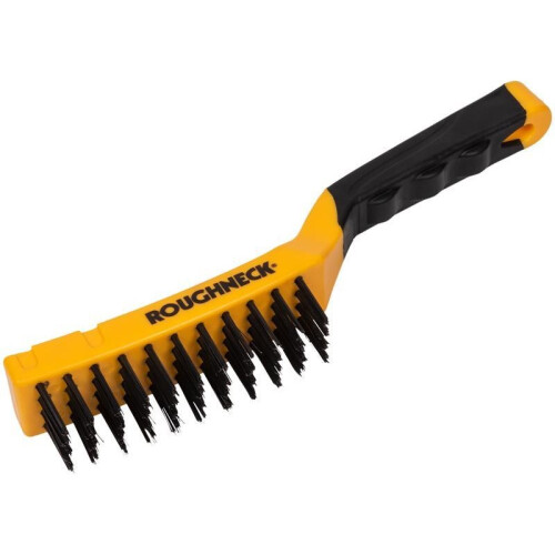Roughneck Roughneck Carbon Steel Wire Brush Soft Grip