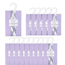 WDEC 15 * 20g Lavender Sachets With Hanging Sachets For Wardrobe Closet Room Wardrobe Bathroom Cart, Aromatherapy Bag, Natural Mothproof Agent, Lasti