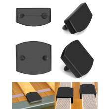 QWORK 36 Pcs Plastic Bed Slat Caps, Side and Center Bed Slats Holders Replacement for Single, Double and King Size Beds (55mm x 9mm Inside)