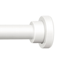 ENJOYBASICS Extendable Curtain Poles Shower Curtain Rod 81-137cm Tension Pole No Drilling, Never Rust Non-Slip Telescopic Pole for Clothes, Shower Cu