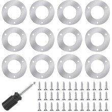 12PCS Bird Nest Box Protection Plates 32mm, Wild Bird Boxes Garden Small Birds Metal Plate, Birdhouses Bird Houses Robin Nest Box Sparrow Nest Box Ow
