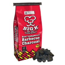 Big K BBQ Grill Lumpwood Charcoal - Quick to Light Real Lumpwood Charcoal Barbecues 5kg Bag with Topline Card for Outdoor Barbeque, Fire Pit, Camping