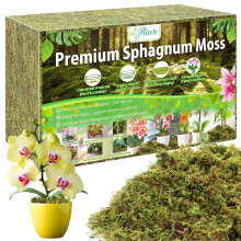 Riare 1.3kg Natural Dried Plant Moss for Potted Plants, Artificial Fake Moss for Repotting, Soft Green Decorative Moss for Succulents, Reptiles & DIY