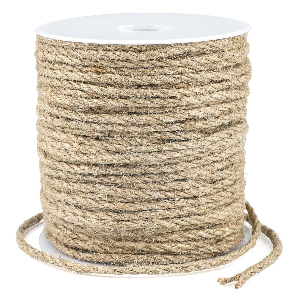 Kinglake 45M 4Mm Jute String Thick Garden Twine Brown Hemp Rope Cord For Craft, Packing, Decoration, Gardening 68073220