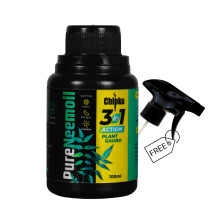 Chipku Pure Cold Pressed Water Soluble Premium Neem Oil Concentrate 100ml | Natural Plant Protector | Makes 20 litters Spray Bottles | 3-in-1 Insect,