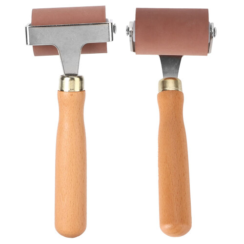 5cm Rubber Brayer Printing Roller with Ergonomic Easy Grip for Precise Ink and Paint Application 1