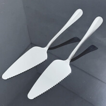 Stainless Steel Cake Server and Pizza Cutter, Ergonomic Grip, MultiPurpose Baking Tool