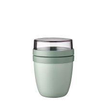 Mepal overnight oat jar - Mini - Practical Yoghurt Cup & Muesli Cup - Separate Compartments for Yoghurt & Muesli - Suitable for Freezer, Microwave &