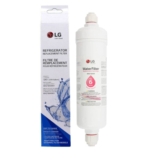 LG LG Replacement Water Filter for Refrigerators, Model ADQ73693901