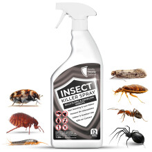 Insect Killer Spray 1L - Bed Bug, Flea, Moth, Fly, Spider, Ant Bug Spray Killer for Indoor Use, Fast-Acting, Long-Lasting Protection, Suitable for Al